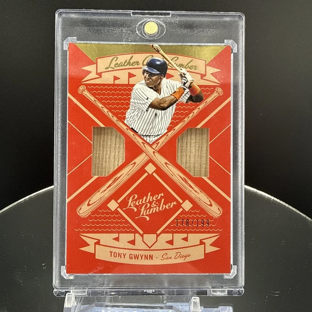 2019 Panini Leather & Lumber and Dual Bats /199 Tony Gwynn #LLD-TG HOF